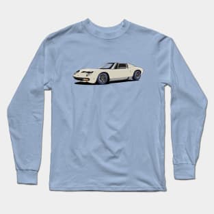 Lamborghini Miura in bianco white Long Sleeve T-Shirt